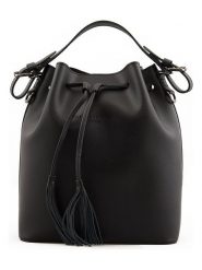 Maison héritage PARIS Skórzana torebka "Jila" w kolorze czarnym - 26 x 29 x 13 cm rozmiar: onesize. Czarne torby na ramię Maison héritage PARIS, bez wzorów, z materiału, na ramię, bez dodatków. Za 304.99 zł.