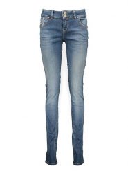 LTB Dżinsy "Molly M" - Slim fit - w kolorze granatowym rozmiar: W27/L36. Niebieskie jeansy LTB, l, z aplikacjami. Za 83.42 zł.