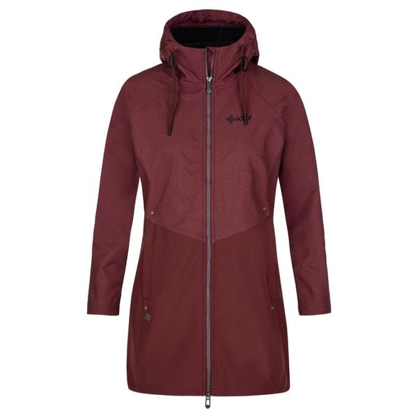 Damski płaszcz softshell Kilpi LASIKA-W. Czerwone płaszcze Kilpi, na jesień, m, bez wzorów, z materiału, bez kaptura. Za 275.00 zł.