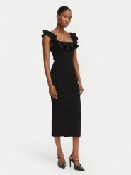 MICHAEL Michael Kors Sukienka codzienna MS683CG33D Czarny Slim Fit. Czarne sukienki MICHAEL Michael Kors, na co dzień, s, bez wzorów, z wiskozy, wizytowe, bez kołnierzyka, bez ramiączek, proste. Za 1,119.00 zł.