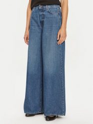 Weekend Max Mara Jeansy Abitata 2425186061600 Granatowy Wide Leg. Niebieskie jeansy Weekend Max Mara, bez wzorów. Za 609.99 zł.