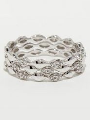 CARATELLI Złoty pierścionek "Trinity" z diamentami rozmiar: 58. Szare pierścionki CARATELLI, z diamentem, złote. Za 1,142.10 zł.