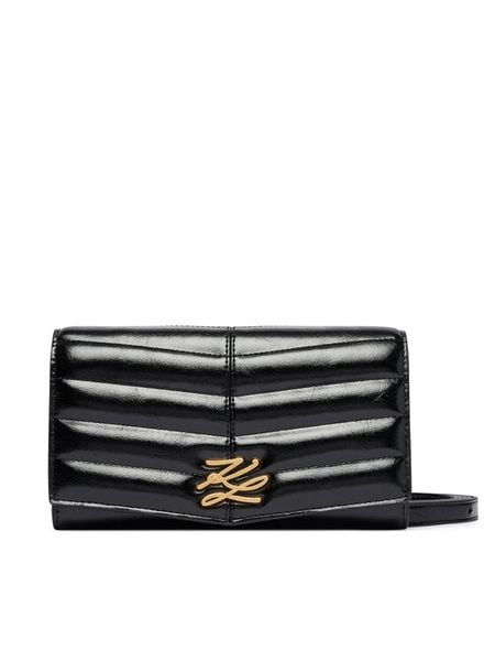 KARL LAGERFELD Torebka B3W30359 Czarny. Czarne listonoszki KARL LAGERFELD, bez wzorów, ze skóry, bez dodatków. Za 779.99 zł.