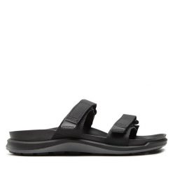 Klapki Birkenstock. Brązowe klapki Birkenstock, bez wzorów, bez obcasa. Za 549.99 zł.
