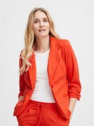 Fransa Marynarka 20604689 Czerwony Regular Fit. Czerwone marynarki i żakiety Fransa, l, bez wzorów, z syntetyku. Za 159.99 zł.