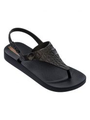 Ipanema Japonki "Caiman Sandal" w kolorze czarnym rozmiar: 41/42. Czarne klapki Ipanema, bez wzorów, z otwartym noskiem, bez obcasa. Za 39.21 zł.