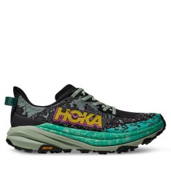 Buty do biegania Hoka. Czarne obuwie sportowe HOKA, bez zapięcia, do biegania. Za 549.99 zł.