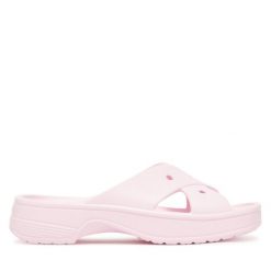 Klapki Crocs. Czerwone klapki Crocs, bez wzorów, bez obcasa. Za 129.99 zł.