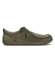 Groundies Skórzane buty barefoot "Cricket" w kolorze khaki rozmiar: 39. Brązowe półbuty sznurowane Groundies, bez wzorów, eleganckie, bez obcasa, bez zapięcia. Za 313.24 zł.