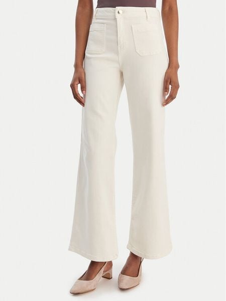 Marella Spodnie materiałowe Baschi 2615131251 Écru Regular Fit. Spodnie materiałowe Marella, bez wzorów, z materiału. Za 539.99 zł.