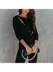 Milan Kiss Koszulka w kolorze czarnym rozmiar: XL. Czarne bluzki Milan Kiss, xl, bez wzorów, bez kołnierzyka, bez ramiączek. Za 130.99 zł.