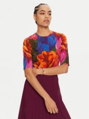 Ted Baker Bluzka Hanabee 276151 Kolorowy Regular Fit. Bluzki Ted Baker, bez wzorów, z wiskozy, bez kołnierzyka, bez ramiączek. Za 199.99 zł.