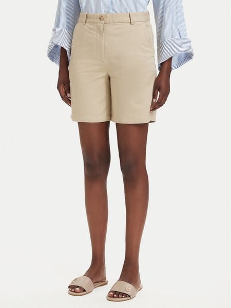 Gant Szorty materiałowe 4020130 Beżowy Regular Fit. Brązowe szorty GANT, bez wzorów, z bawełny. Za 323.99 zł.