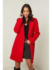 L'armoire de Suzette Płaszcz przejściowy w kolorze czerwonym rozmiar: 38. Czerwone płaszcze L'armoire de Suzette, l, bez wzorów, z wełny, bez kaptura. Za 219.45 zł.