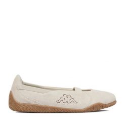 Baleriny Kappa. Brązowe baleriny Kappa, bez wzorów, bez obcasa. Za 179.99 zł.