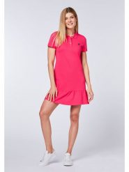 Polo Sylt Sukienka polo w kolorze różowym rozmiar: S. Różowe sukienki Polo Sylt, s, bez wzorów, z bawełny, bez kołnierzyka, bez ramiączek, midi. Za 123.25 zł.