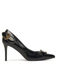 Versace Jeans Couture Szpilki 79VA3S56 ZSC35 Czarny. Czarne szpilki Versace Jeans Couture, bez wzorów, z jeansu, bez obcasa, na szpilce, bez zapięcia. Za 1,089.00 zł.