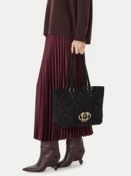 LOVE MOSCHINO Torebka JC4312PP0NKE0000 Czarny. Czarne torebki klasyczne Love Moschino, bez wzorów, ze skóry, bez dodatków. Za 789.99 zł.