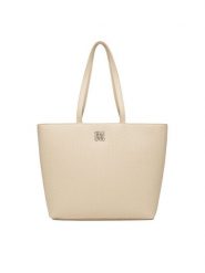 Nine West Torebka CEO-HAMPSHIRE-IV-LDA8170 Beżowy. Brązowe shopper Nine West, bez wzorów, z materiału, bez dodatków. Za 269.99 zł.