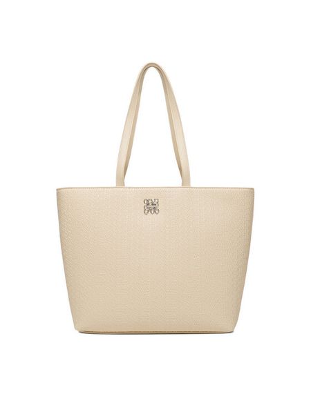 Nine West Torebka CEO-HAMPSHIRE-IV-LDA8170 Beżowy. Brązowe shopper Nine West, bez wzorów, z materiału, bez dodatków. Za 269.99 zł.