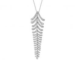 Naszyjnik z białego złota z diamentami - 2,02 ct - próba 750. Białe naszyjniki Apart, z diamentem, złote. Za 31,990.00 zł.