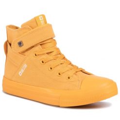 Trampki Big Star Shoes. Żółte trampki BIG STAR SHOES, bez wzorów, bez zapięcia. Za 89.99 zł.