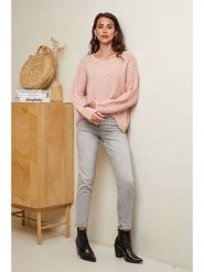 Soft Cashmere Sweter w kolorze jasnoróżowym rozmiar: 34/36. Różowe swetry Soft Cashmere, bez wzorów, z kaszmiru, bez ramiączek. Za 104.99 zł.