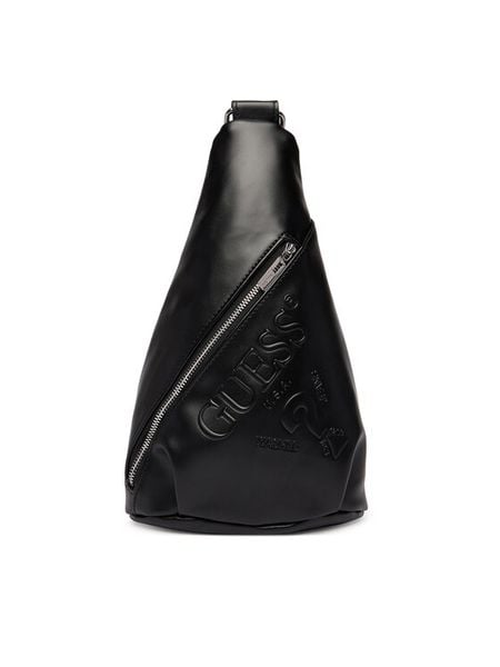 Guess Plecak V6GZ06 W2121 Czarny. Czarne plecaki Guess, z aplikacjami, ze skóry. Za 193.99 zł.