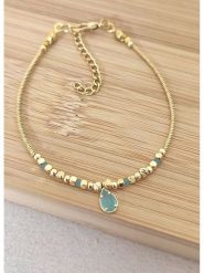 La Asena Pozłacana bransoletka rozmiar: onesize. Żółte bransoletki La Asena, z kryształem, pozłacane. Za 34.99 zł.