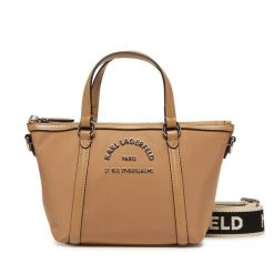 Torebka KARL LAGERFELD. Brązowe torebki klasyczne KARL LAGERFELD, bez wzorów, bez dodatków. Za 389.99 zł.