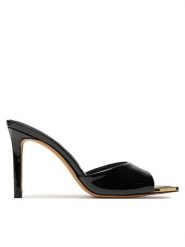 Aldo Klapki Anniebrilden 13740438 Czarny. Czarne klapki Aldo, bez wzorów, ze skóry, bez obcasa. Za 379.99 zł.