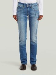 G-Star Dżinsy - Slim fit - w kolorze niebieskim rozmiar: W31/L32. Niebieskie jeansy G-Star, l, z aplikacjami. Za 197.63 zł.