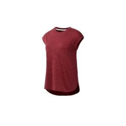 Koszulka sportowa damska Reebok EL Marble Tee. Czerwone koszulki sportowe Reebok, bez wzorów, bez ramiączek. Za 166.00 zł.