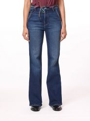 Scotch & Soda Dżinsy - Flare fit - w kolorze granatowym rozmiar: W27. Niebieskie jeansy Scotch & Soda, bez wzorów, z podwyższonym stanem. Za 167.28 zł.
