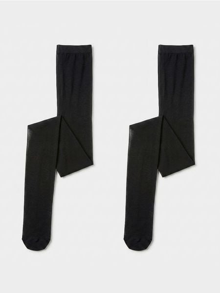Rajstopy 30 DEN 2 pack - czarny. Czarne rajstopy i pończochy Sinsay, l, bez wzorów. Za 19.99 zł.