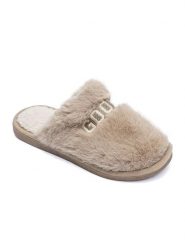 Confly Kapcie w kolorze jasnobrązowym rozmiar: 36. Brązowe obuwie domowe Confly, bez wzorów, bez zapięcia. Za 34.77 zł.