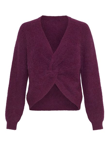 MOSS COPENHAGEN Sweter w kolorze fioletowym rozmiar: S/M. Różowe swetry Moss Copenhagen, m, bez wzorów, bez ramiączek. Za 267.92 zł.