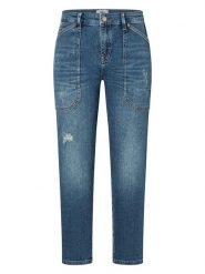 MAC Dżinsy "Iowa" - Slim fit - w kolorze niebieskim rozmiar: 38. Niebieskie jeansy MAC, z aplikacjami. Za 260.99 zł.