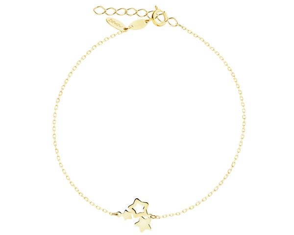 Złota bransoletka - gwiazdy. Żółte bransoletki Apart, złote. Za 479.00 zł.