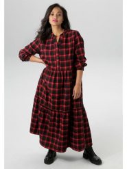 Aniston Sukienka w kolorze czerwono-czarnym rozmiar: 46. Czarne sukienki Aniston, bez wzorów, bez kołnierzyka, bez ramiączek, maxi. Za 91.56 zł.