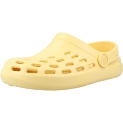 Sandały IGOR S10326 Żółty. Żółte sandały Igor, bez wzorów, z gumy, bez obcasa, bez zapięcia. Za 130.99 zł.