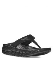 Hoka Japonki Ora Recovery Flip 1117910 Czarny. Czarne klapki HOKA, bez wzorów, z materiału, bez obcasa. Za 239.99 zł.