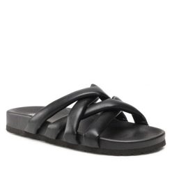 Klapki Jenny Fairy. Czarne klapki Jenny Fairy, bez wzorów, bez obcasa. Za 119.99 zł.