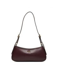 Calvin Klein Torebka Ck Small Shoulder Bag LV04F3170G Bordowy. Czerwone torebki klasyczne Calvin Klein, bez wzorów, ze skóry, bez dodatków. Za 429.99 zł.