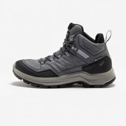 Buty turystyczne damskie Quechua MH100 wodoodporne. Szare trekkingi QUECHUA, z kauczuku, przed kolano, outdoorowe. Za 269.99 zł.