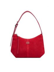 Tommy Jeans Torebka Tjw Slouchy Suede Shoulder Bag AW0AW18859 Czerwony. Czerwone torebki klasyczne Tommy Jeans, bez wzorów, z jeansu, bez dodatków. Za 649.99 zł.