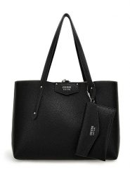 Guess Dwustronna torebka w kolorze czarnym - 36 x 27 x 13 cm rozmiar: onesize. Czarne torby na ramię Guess, z aplikacjami, z materiału, na ramię, z tłoczeniem, bez dodatków. Za 484.31 zł.