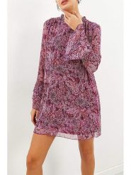 Milan Kiss Sukienka w kolorze fioletowym rozmiar: S. Różowe sukienki Milan Kiss, s, bez wzorów, bez kołnierzyka, bez ramiączek, mini. Za 117.45 zł.