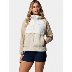 Kurtka Damska Columbia Spire Valley. Brązowe kurtki sportowe Columbia, bez wzorów, z softshellu, bez kaptura, trekkingowe. Za 299.00 zł.