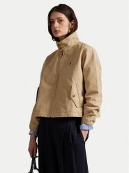 Polo Ralph Lauren Kurtka przejściowa 211936442003 Beżowy Straight Fit. Brązowe kurtki Polo Ralph Lauren, s, bez wzorów, z bawełny, bez kaptura. Za 1,449.00 zł.